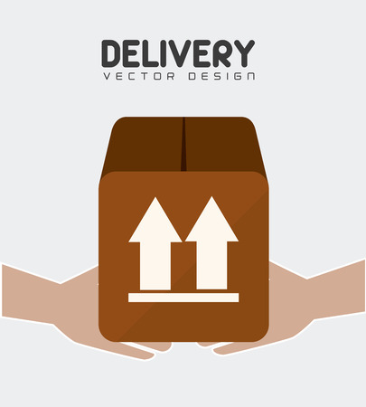 Delivery design over white background, vector illustration.のイラスト素材