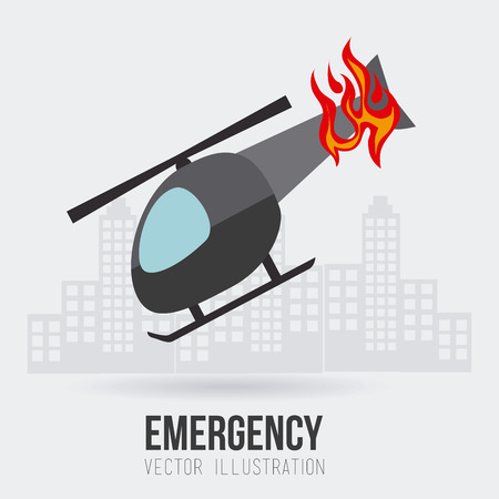 Emergency design over white background, vector illustration.のイラスト素材