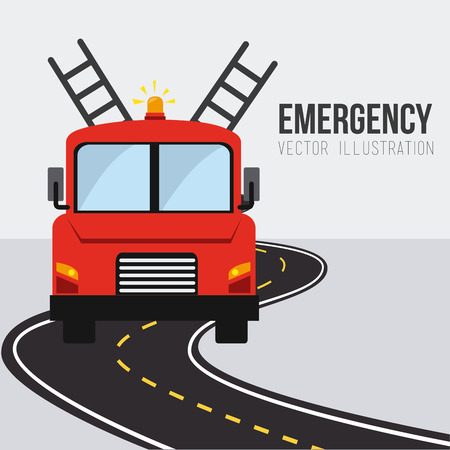 Emergency design over white background, vector illustration.のイラスト素材