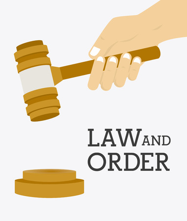 Law design over white background, vector illustration.のイラスト素材