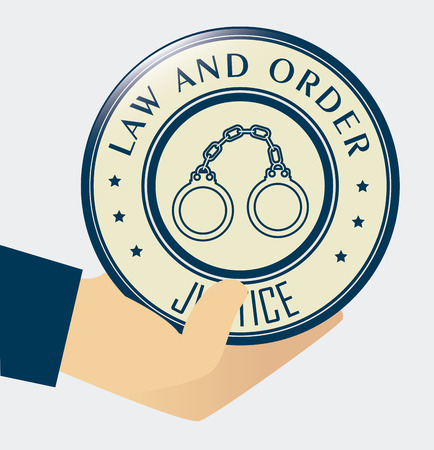 Law design over white background, vector illustration.のイラスト素材