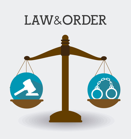 Law design over white background, vector illustration.のイラスト素材