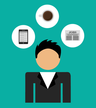 businessman design, vector illustration eps10 graphicのイラスト素材