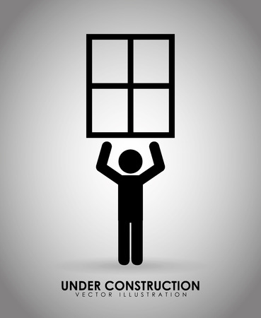 under construction design, vector illustration eps10 graphicのイラスト素材