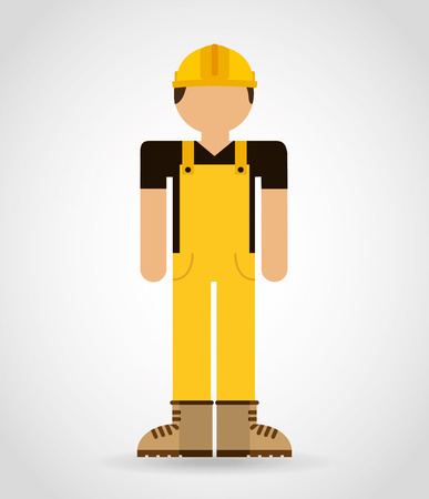 builder man design, vector illustration eps10 graphicのイラスト素材