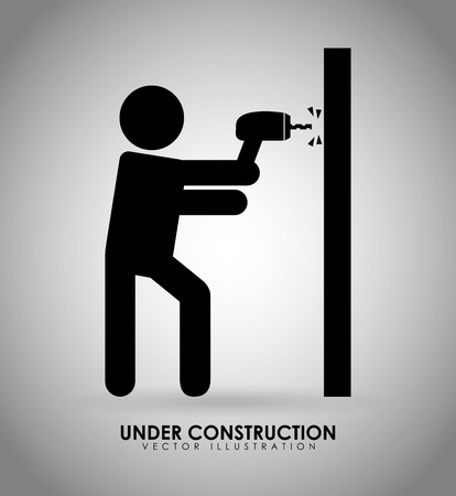 under construction design, vector illustration eps10 graphicのイラスト素材