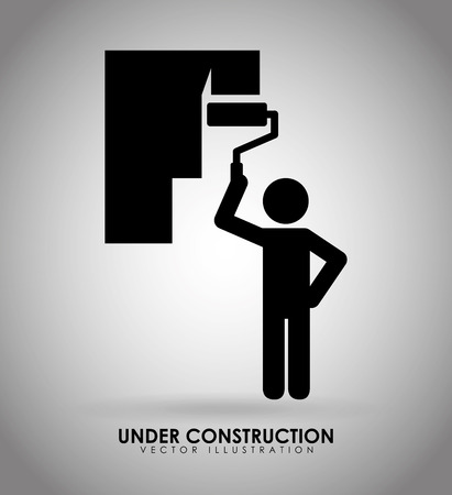 under construction design, vector illustration eps10 graphicのイラスト素材