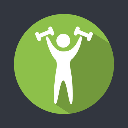 gym icon design, vector illustration eps10 graphicのイラスト素材