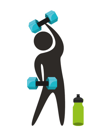 gym icon design, vector illustration eps10 graphicのイラスト素材