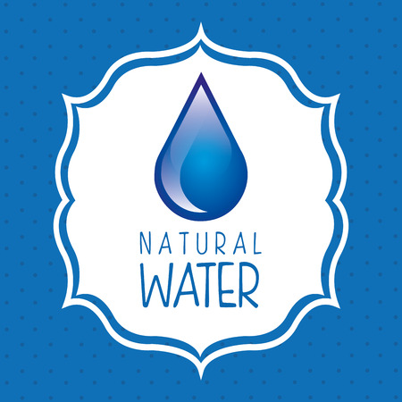 water label design, vector illustration eps10 graphicのイラスト素材