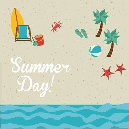 summer day design, vector illustration  graphicのイラスト素材
