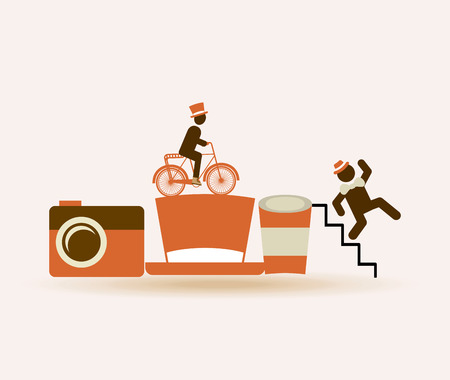 hipster style design, vector illustration  graphicのイラスト素材