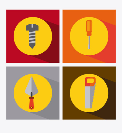 tools icon design, vector illustration  graphicのイラスト素材