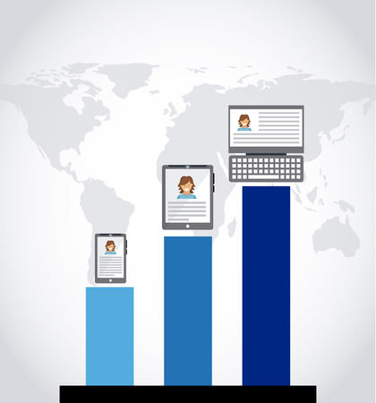 social networking design, vector illustration  graphicのイラスト素材