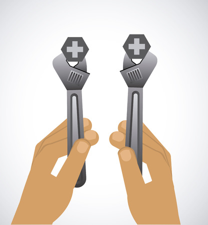 tools icon design, vector illustration eps10 graphicのイラスト素材