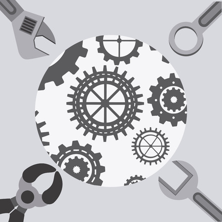 tools icon design, vector illustration  graphicのイラスト素材