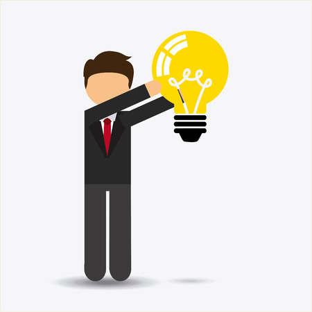 bulb idea design, vector illustration  graphicのイラスト素材
