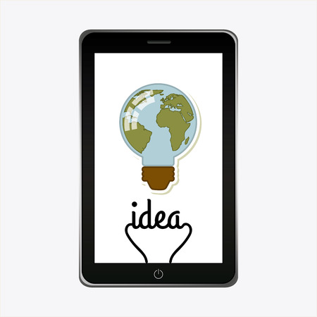 bulb idea design, vector illustration  graphicのイラスト素材