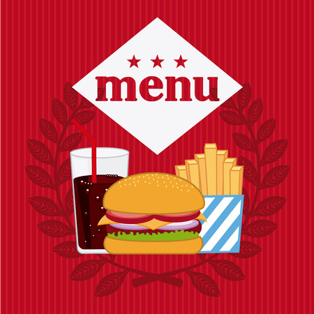 fast food design, vector illustration  graphicのイラスト素材
