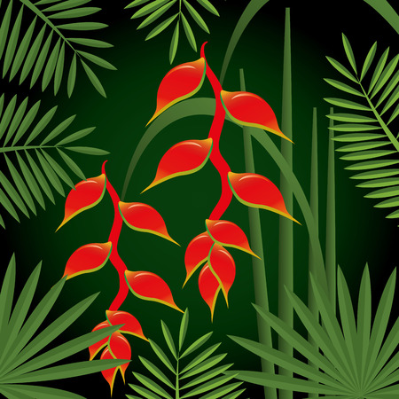 Flowers design over black background, vector illustration.のイラスト素材