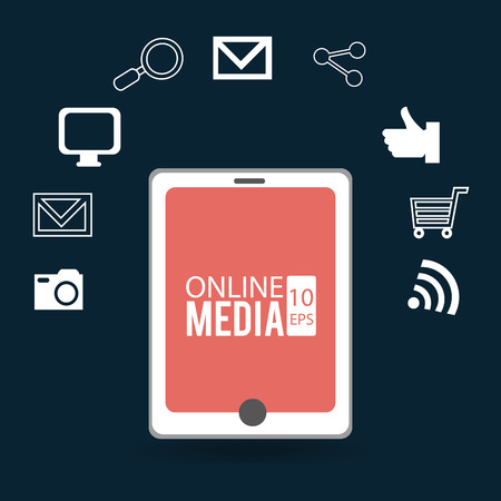 Technology design over gray background, vector illustration.のイラスト素材