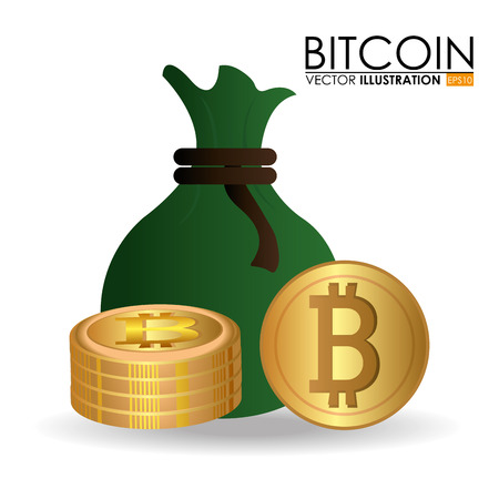 Bitcoin design, vector illustration.のイラスト素材