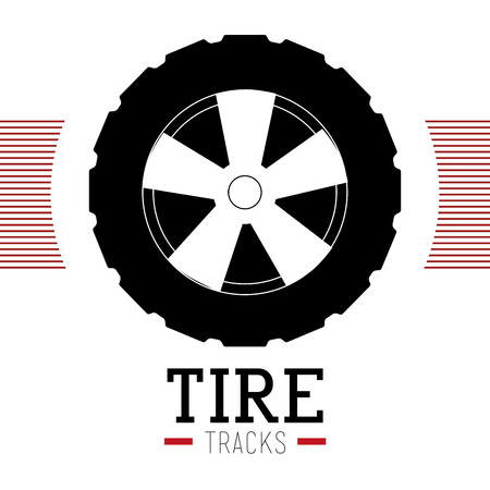 Tire design, vector illustration.のイラスト素材