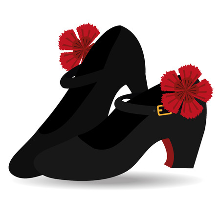 Flamenco design over white background, vector illustration.のイラスト素材