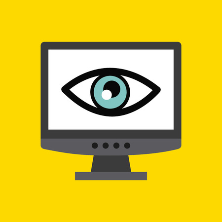 computer infection design, vector illustration  graphicのイラスト素材