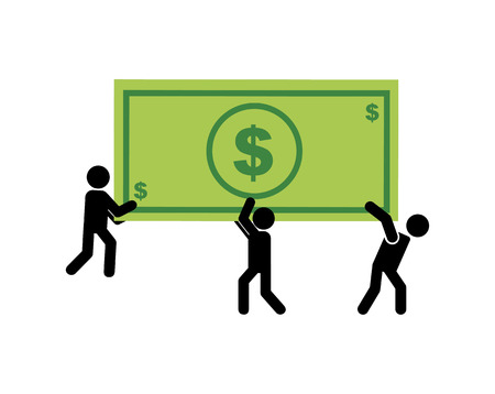 money concept design, vector illustration  graphicのイラスト素材