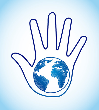 save the planet design, vector illustration eps10 graphicのイラスト素材