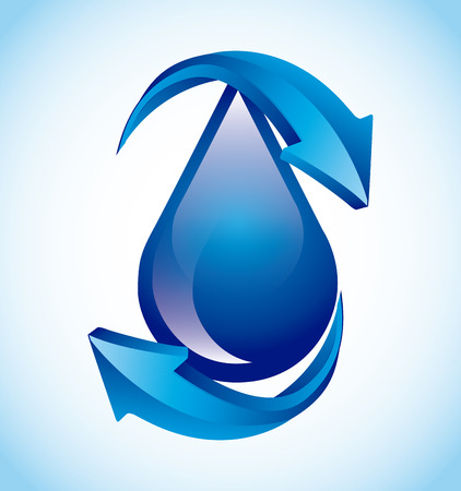 save the water design, vector illustration eps10 graphicのイラスト素材