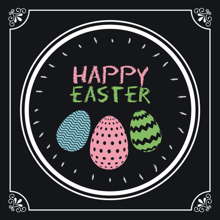 happy easter design, vector illustration  graphicのイラスト素材