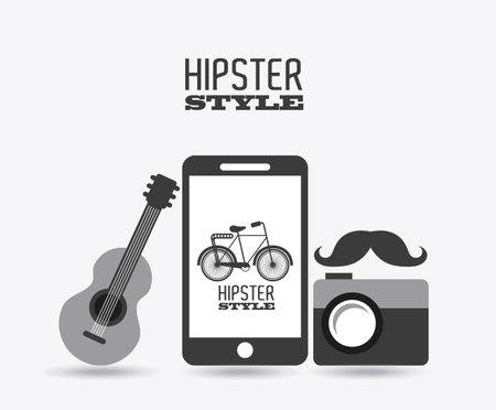 hipster lifestyle design, vector illustration  graphicのイラスト素材