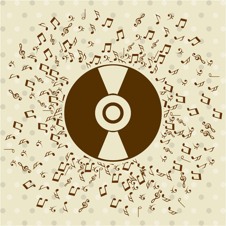 music lifestyle design, vector illustration  graphicのイラスト素材