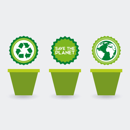 eco friendly design, vector illustration  graphicのイラスト素材