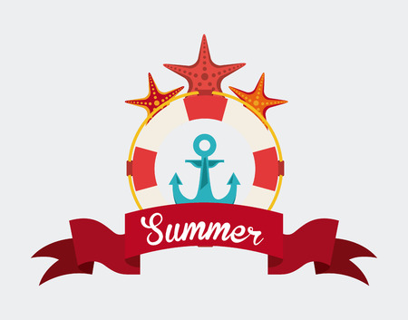 summer day design, vector illustration  graphicのイラスト素材