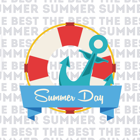 summer day design, vector illustration  graphicのイラスト素材