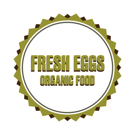 fresh eggs design, vector illustration  graphicのイラスト素材