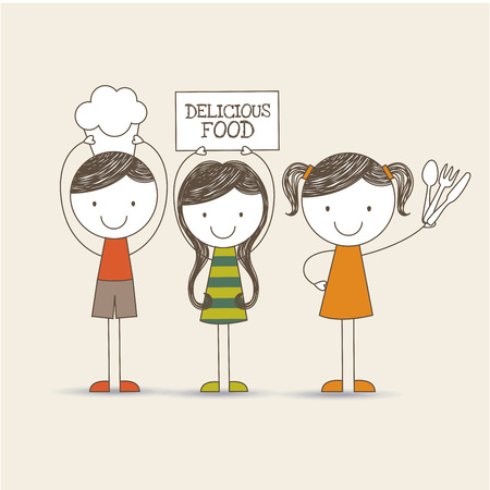 kids nutrition design, vector illustration  graphicのイラスト素材