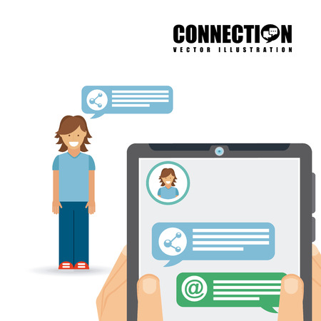 social networking design, vector illustration  graphicのイラスト素材