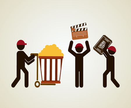cinema film design, vector illustration  graphicのイラスト素材
