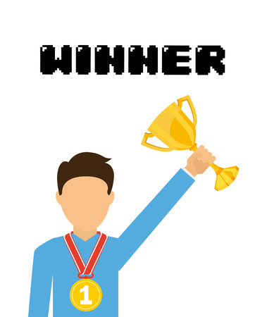 winner concept design, vector illustration graphicのイラスト素材