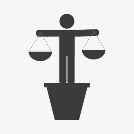 justice concept design, vector illustration graphicのイラスト素材