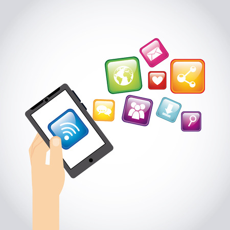 social media design, vector illustration graphicのイラスト素材