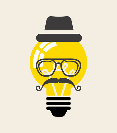 bulb idea design, vector illustration  graphicのイラスト素材