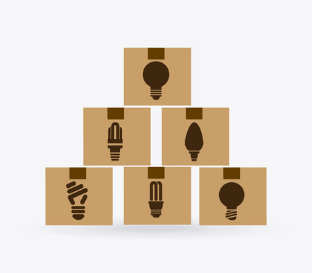 bulb idea design, vector illustration graphicのイラスト素材