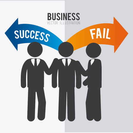 Business design over white background, vector illustration.のイラスト素材