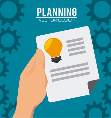 Business design over blue background, vector illustration.のイラスト素材