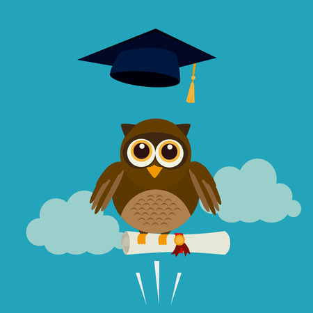 Education design over blue background, vector illustration.のイラスト素材
